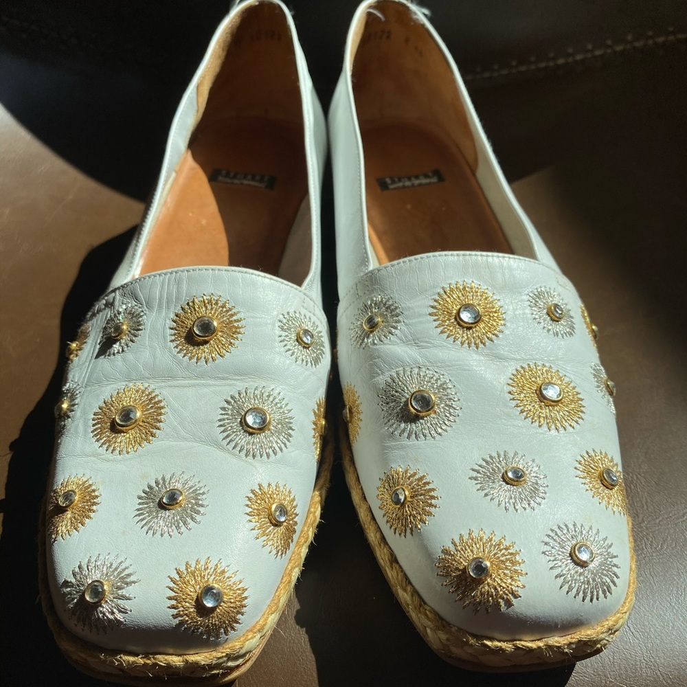 Stuart Weitzman stunning loafers with wedge